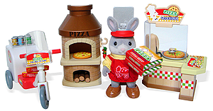 sylvanian families pizza delivery